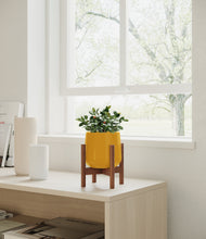Load image into Gallery viewer, Mustard stand:walnut
