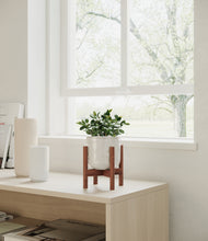 Load image into Gallery viewer, Hammered Ivory stand:walnut
