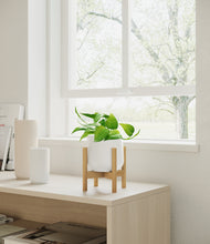 Load image into Gallery viewer, White stand:bamboo
