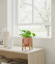 Load image into Gallery viewer, Striped Rose Pink stand:bamboo
