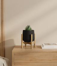 Load image into Gallery viewer, Black stand:bamboo

