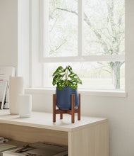 Load image into Gallery viewer, Deep Navy stand:walnut

