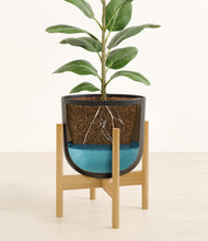 Load image into Gallery viewer, Stone Black stand:bamboo
