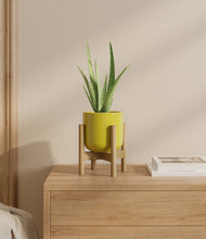 Load image into Gallery viewer, Key Lime Yellow stand:bamboo
