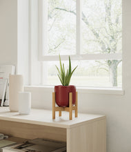 Load image into Gallery viewer, Striped Cherry Red stand:bamboo
