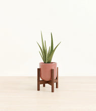 Load image into Gallery viewer, Hammered Rose Pink stand:walnut
