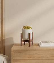 Load image into Gallery viewer, Natural Bamboo stand:walnut
