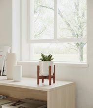 Load image into Gallery viewer, Hammered Ivory stand:walnut
