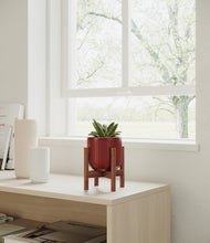 Load image into Gallery viewer, Striped Cherry Red stand:walnut
