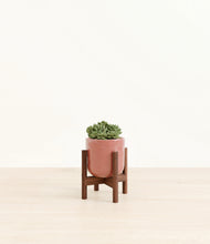 Load image into Gallery viewer, Hammered Rose Pink stand:walnut
