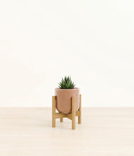 Load image into Gallery viewer, Hammered Peach Pink stand:bamboo

