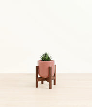 Load image into Gallery viewer, Hammered Rose Pink stand:walnut
