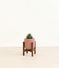Load image into Gallery viewer, Striped Rose Pink stand:walnut

